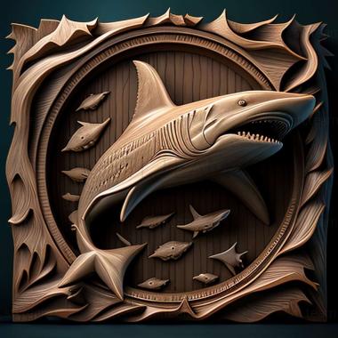 3D модель Carcharhinus porosus (STL)